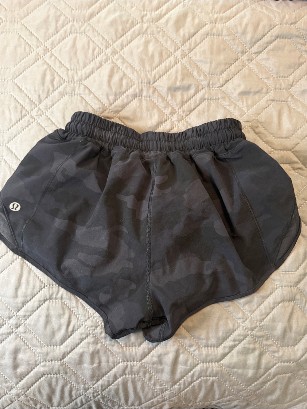 lululemon athletica Black Camo Athletic Shorts